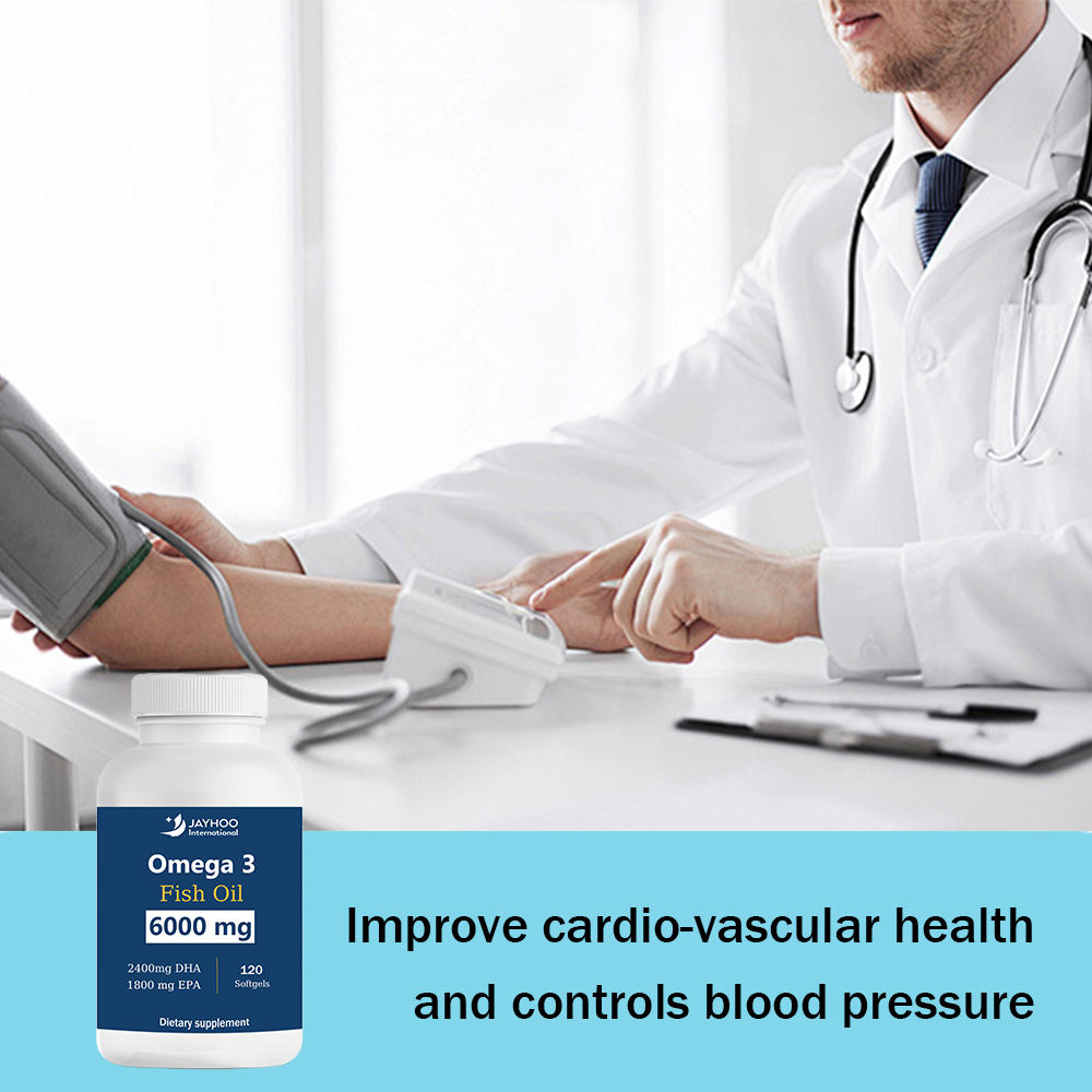 OEM/ODM 6000mg Non-GMO Omega 3 Oil Softgel 