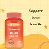 Non-GMO Vitamin D3 and K2 Vegan Gummies with Vitamins and Minerals