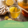 Organic Turmeric, Ginger & Cinnamon Tea - Supports Digestion, Brain Health, and Weight Management