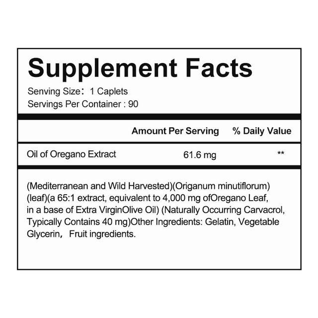 OEM/ODM Oregano Oil Coconut Gummies with Natural Thymol Extract, Supports Respiratory Health