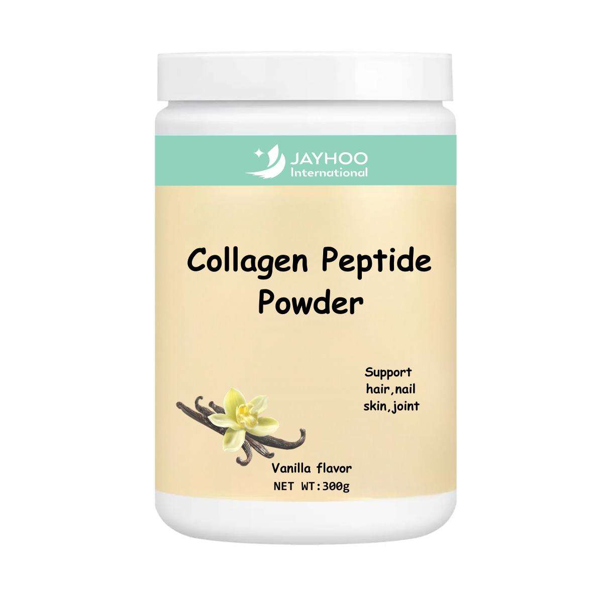 OEM Vanilla Flavor Support Hair Nail Skin Joint Health Grass-Fed Collagen Peptide Powder