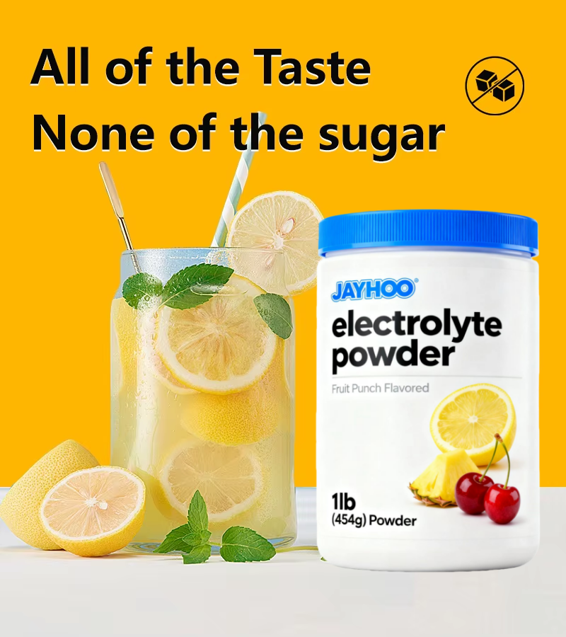 Vitamin and electrolyte powder, sugar-free, custom packaging electrolyte drink powder