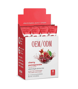 OEM Health Product Electrolyte Vitamin Drink Mix Supplement Powder Cherry Pomegranate Flavor 