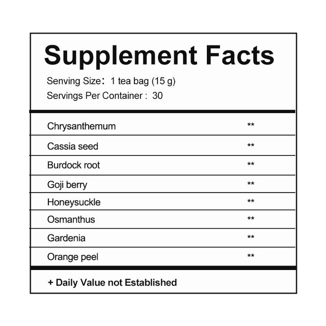 OEM Natural Chrysanthemum, Cassia Seed, And Goji Berry Tea – A Trhee-herb Blend, Directly Supplied by The Manufacturer