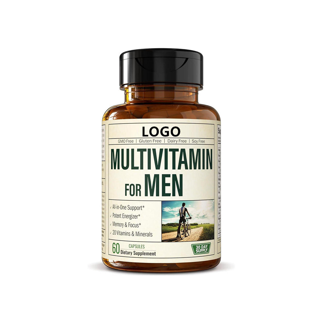 Men's Daily Complex Mineral & Multivitamin Supplements with Antioxidant Properties 60-Pill Multivitamins for Optimal Health