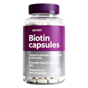 OEM Biotin Capsules 12,000 mcg Support Stronger Hair Growth and Beauty Supplement