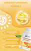 High Absorption 60-Count Immune System Support Supplement Liposomal Vitamin C Capsules