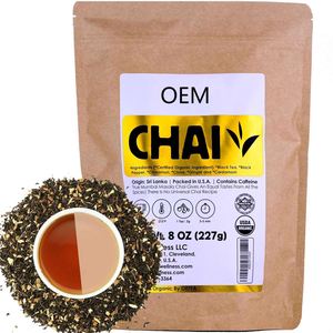 Organic Ceylon Loose Tea, Blended with Cinnamon, Clove, And Black Pepper