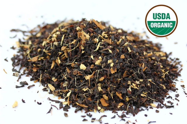 Organic Ceylon Loose Tea, Blended with Cinnamon, Clove, And Black Pepper