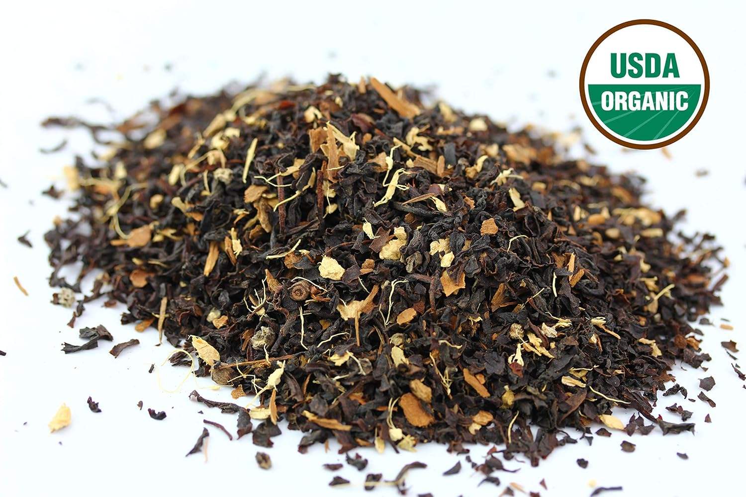 Organic Ceylon Loose Tea, Blended with Cinnamon, Clove, And Black Pepper