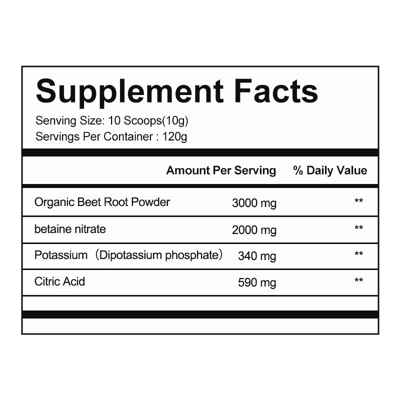 OEM Private Label Available 100% Organic Beet Root Powder Natural Energy, Blood Circulation Support Vegan, Non-GMO