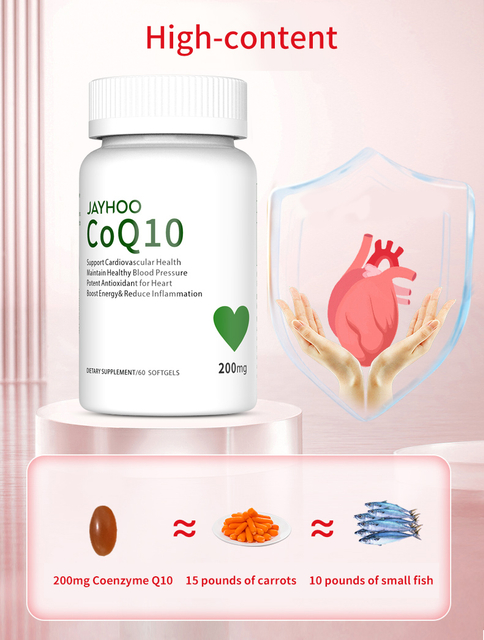 200mg CoQ 10 Softgel Supplemennt cho hỗ trợ sức khỏe tim mạch/ODM