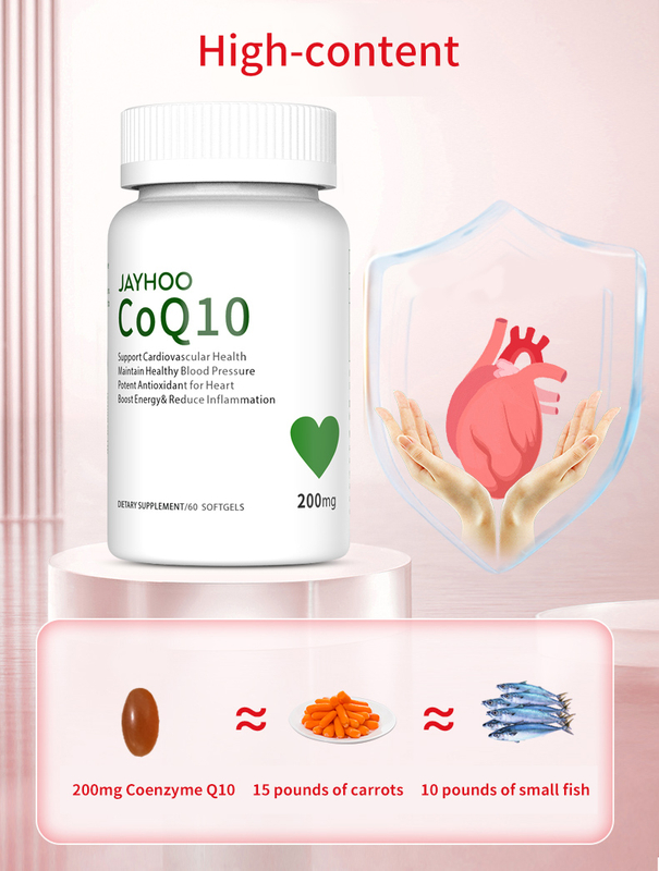 200mg CoQ 10 Softgel Supplemennt cho hỗ trợ sức khỏe tim mạch/ODM