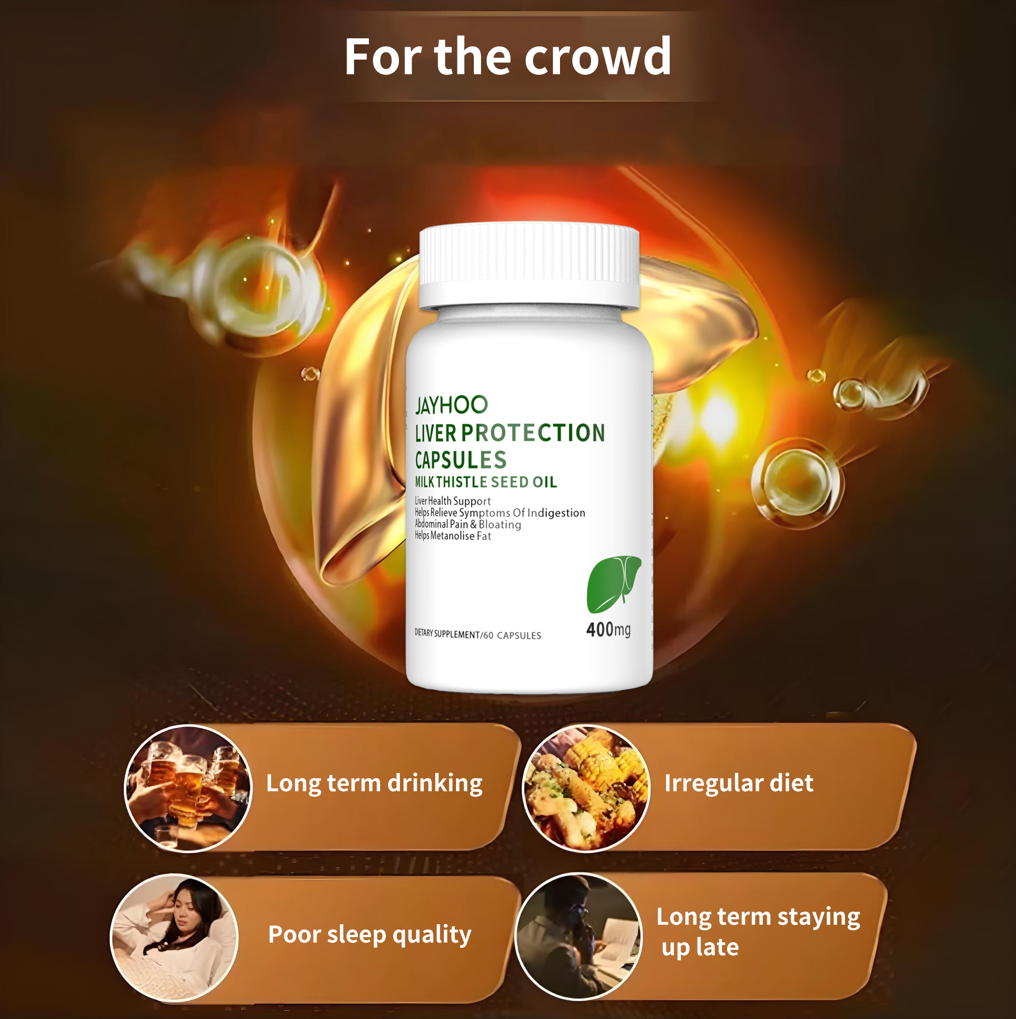 Milk Thistle Capsules Fatty Liver Transaminase 60 Capsules