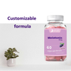 OEM 60 Vegan Gummies 10mg Melatonin Natural Grape Flavored Sleep Aid for Faster Fall Asleep for Adults