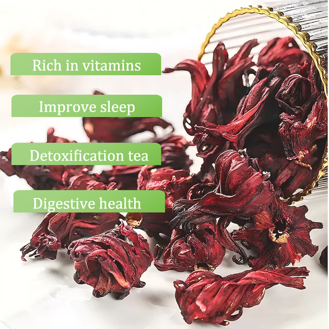 Organic Hibiscus Tea for Fat Burning, 50 Tea Bags, Pure Plant Ingredients, Corn Fiber