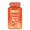 Non-GMO Vitamin D3 and K2 Vegan Gummies with Vitamins and Minerals
