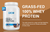 Wholesale Grass Fed No Artificial Growth Hormones Whey Protein Powder for Fitness Enthusiasts Muscle Recovery
