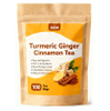 Organic Turmeric, Ginger & Cinnamon Tea - Supports Digestion, Brain Health, and Weight Management