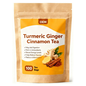 Organic Turmeric, Ginger & Cinnamon Tea - Supports Digestion, Brain Health, and Weight Management