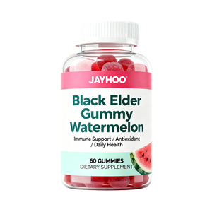 OEM Natural Black Elderberry Watermelon Gummies with Vitamin C And Zinc, Vegetarian Immune Supplement