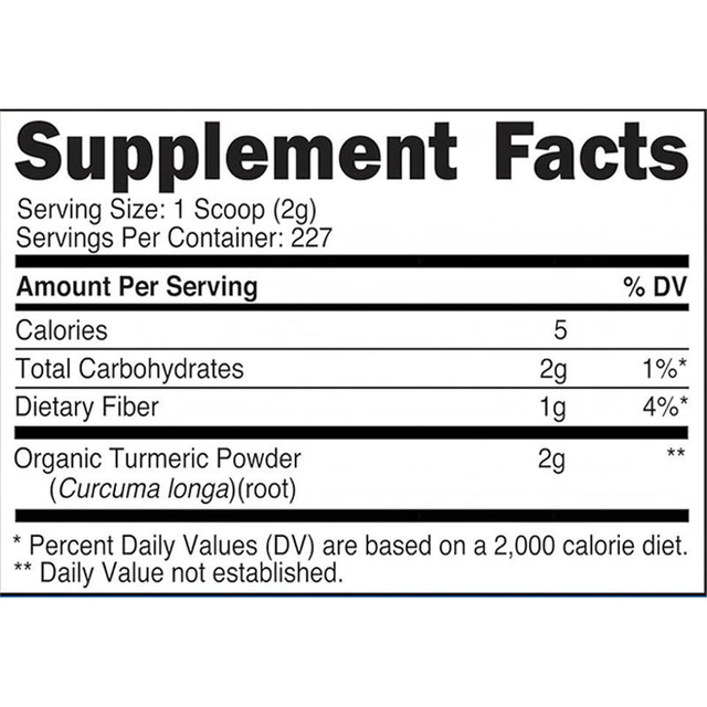 OEM Organic Turmeric Root Powder, Gluten-Free, Supports Bone Health, Non-GMO, 1 lb Bottle, Vegan-Friendly