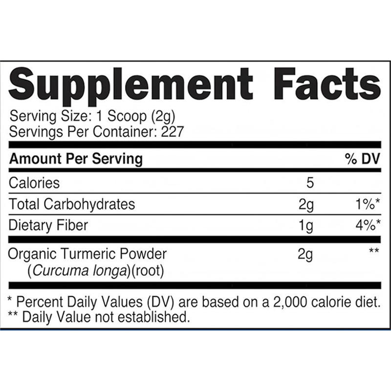 OEM Organic Turmeric Root Powder, Gluten-Free, Supports Bone Health, Non-GMO, 1 lb Bottle, Vegan-Friendly