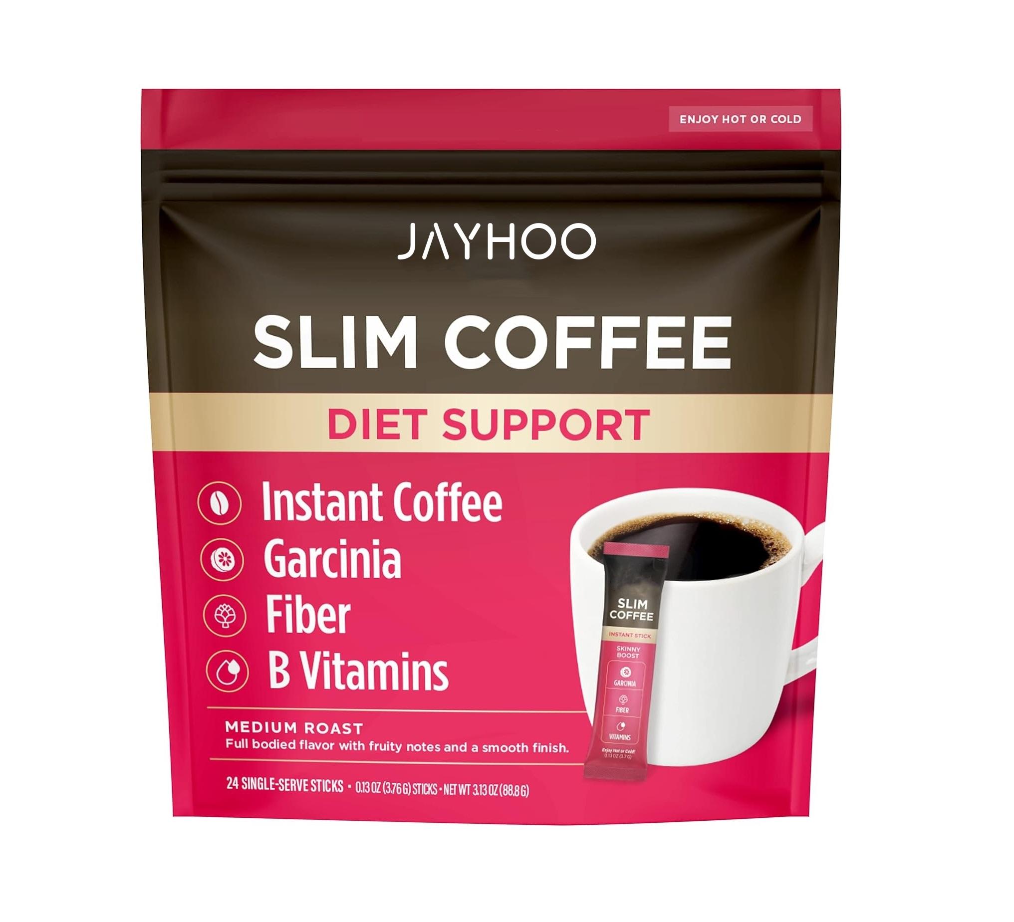 Factory Available 100% Natural Fat Burner Premium Mushroom Garcinia Ginseng Vitamins B Slimming Coffee Powder