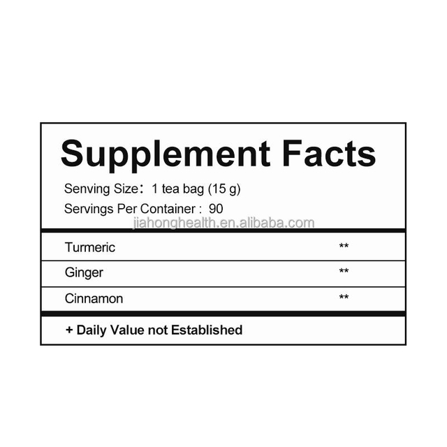 OEM/ODM Turmeric Ginger Cinnamon Herbal Tea for Detox, Anti-Inflammation,Wellness Drink