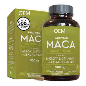 OEM Organic Maca Powder Gelatinization Enhanced Bioavailability Non-GMO Gluten-Free for Teenagers And Pregnant Women