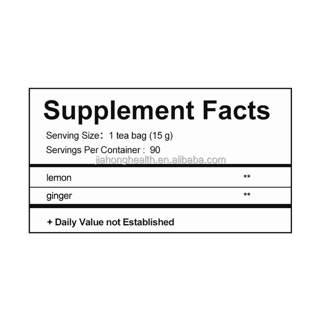 OEM/ODM Wholesale Lemon & Ginger Tea Natural Herbal Blend for Health, Relaxation & Weight Management