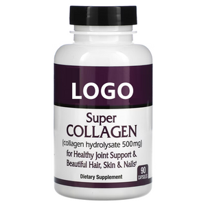 Super Collagen 500mg Hydrolyzed Collagen for Adult Beauty Promotes Hair Skin Nail Health