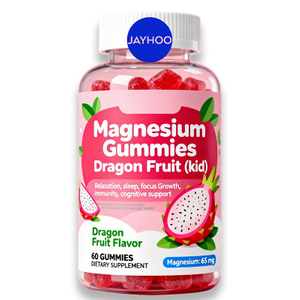 OEM/ODM High Absorption Dragon Fruit Magnesium Gummies for Kid Sleep Support Vegan Magnesium for Heart and Bone Health Non-GMO