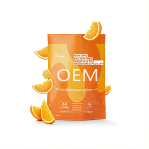 Vegan, gluten-free, low-sugar creatine monohydrate gummies