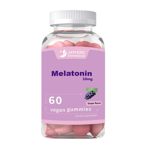 OEM 60 Vegan Gummies 10mg Melatonin Natural Grape Flavored Sleep Aid for Faster Fall Asleep for Adults