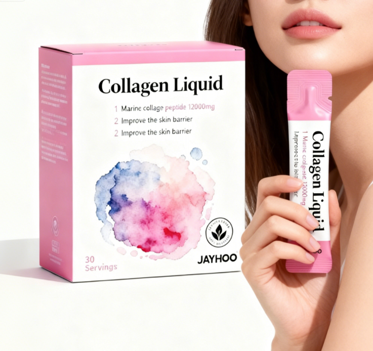 Women's Glowing Skin Beauty Oral Liquid Supplement with Cubilose Collagen Peptides Bone & Joint Support 21.5g for Adults