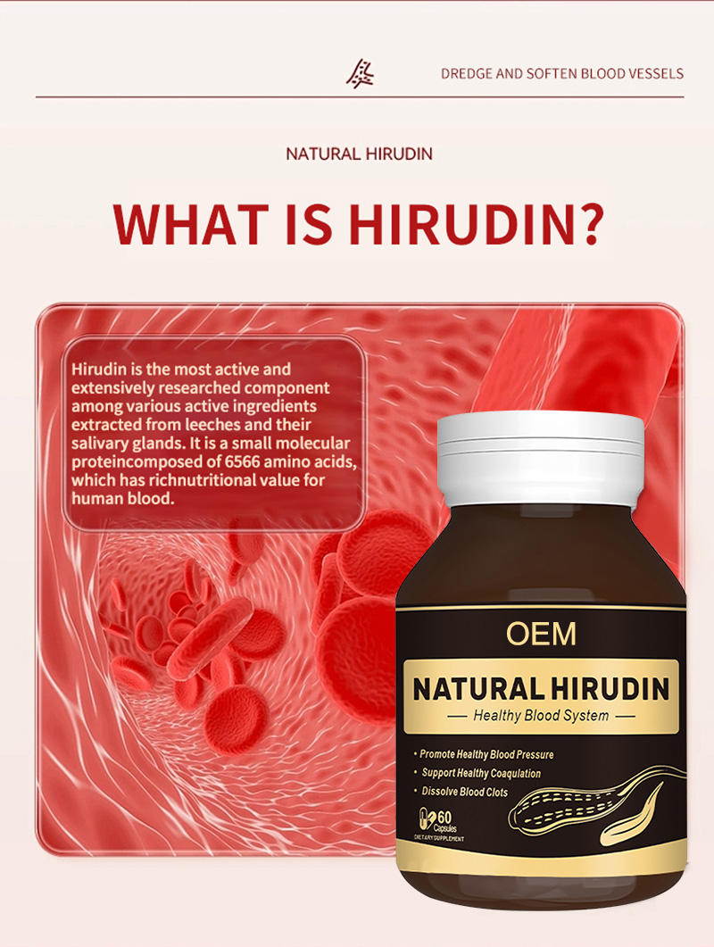 OEM/ODM Natural Hirudin Herbal Supplements for Adult Use Capsules for Adults