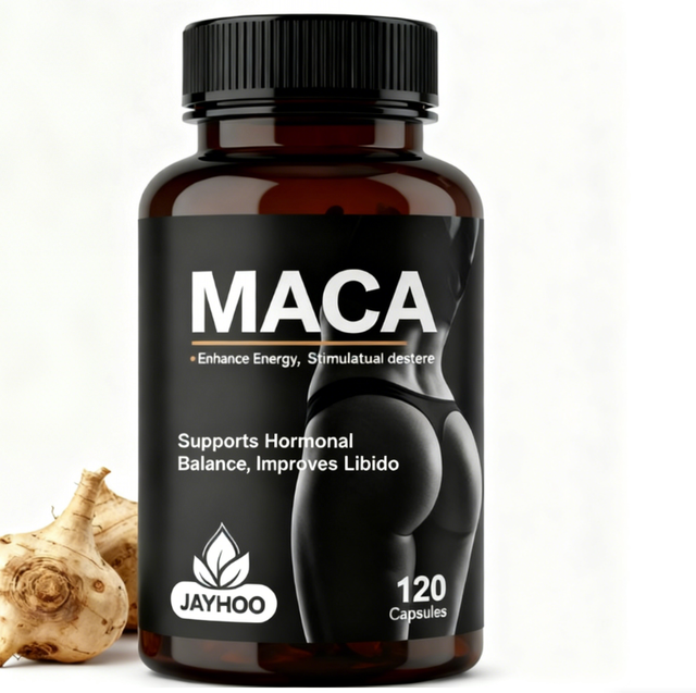 120 Maca Capsules Non-GMO Ayurvedic Cordyceps Black Maca Root Capsules Vegetarian Maca Capsules