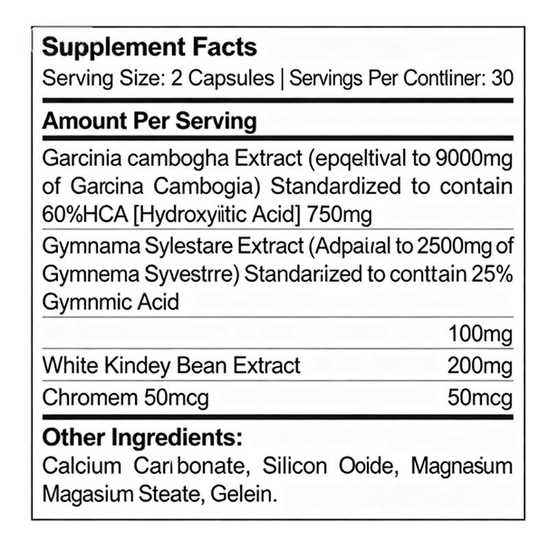 OEM/ODM Garcinia Cambogia Extract with 60% HCA Weight Loss Appetite Suppressant and Fat Burner Dietary Supplement Capsules