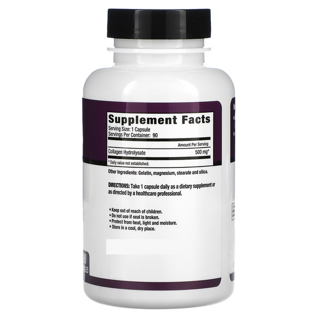 Super Collagen 500mg Hydrolyzed Collagen for Adult Beauty Promotes Hair Skin Nail Health