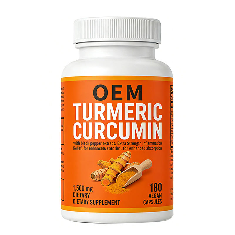 OEM Turmeric And Black Pepper Golden Blend, 180 Vegetarian Capsules, Supports Efficient Absorption