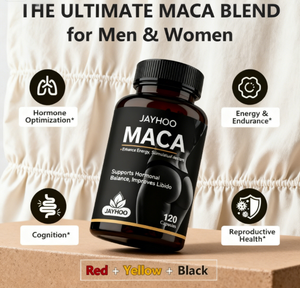 120 Maca Capsules Non-GMO Ayurvedic Cordyceps Black Maca Root Capsules Vegetarian Maca Capsules