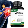 OEM 5000 IU Vitamin D3 K2 Softgels Adult Immune System Support Promotes Calcium Absorption