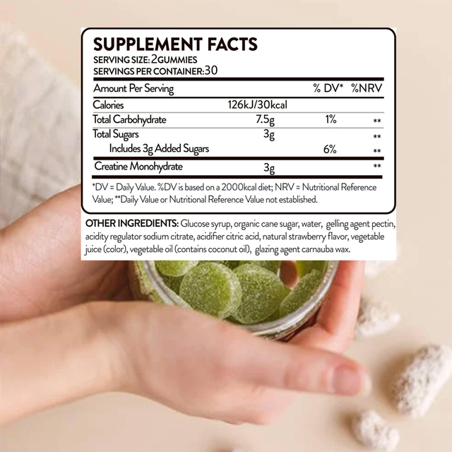 Creatine Gummies For Muscle Formation Vegetarian Gummies