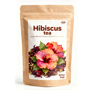 High Quality 100% Certified Organic Hibiscus Flowers Tea Bag Sleep Aid & Antioxidant Herbal Tea