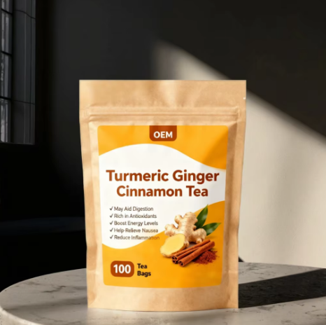 Organic Turmeric, Ginger & Cinnamon Tea - Supports Digestion, Brain Health, and Weight Management