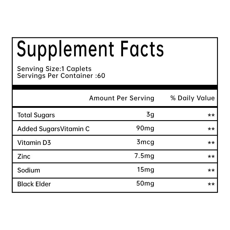 OEM Natural Black Elderberry Watermelon Gummies with Vitamin C And Zinc, Vegetarian Immune Supplement