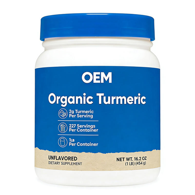 OEM Organic Turmeric Root Powder, Gluten-Free, Supports Bone Health, Non-GMO, 1 lb Bottle, Vegan-Friendly
